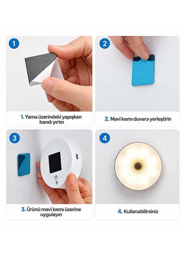 Toptan%20Hareket%20Sensörlü%20USB%20Şarjlı%20LED%20Işık%20|%20Pratik%20Kablosuz%20Aydınlatma