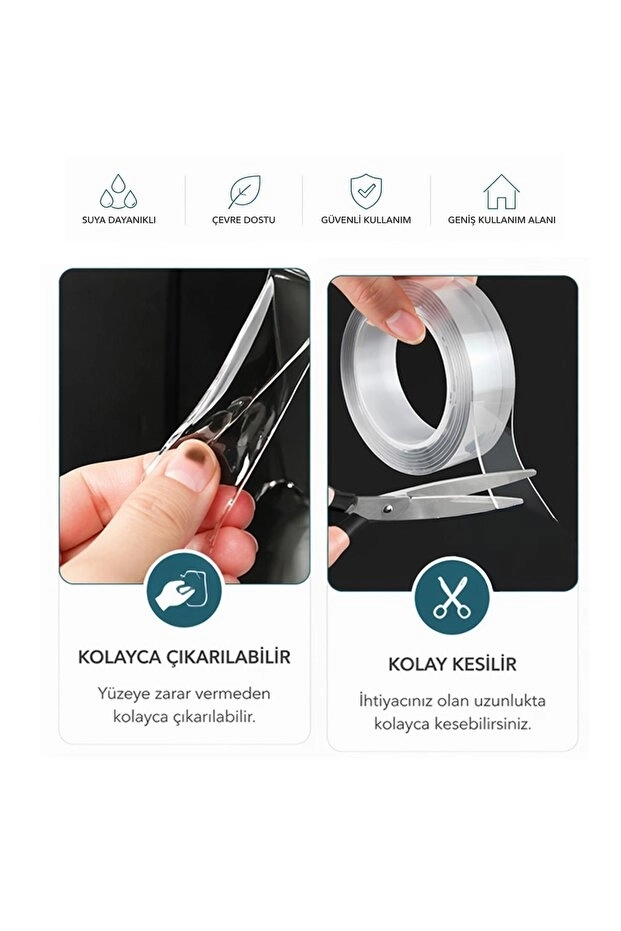 Toptan%20Nano%20Bant%20Süper%20Güçlü%20Şeffaf%20Çift%20Taraflı%20Yapışkan%20Bant%20|%202%20Metre
