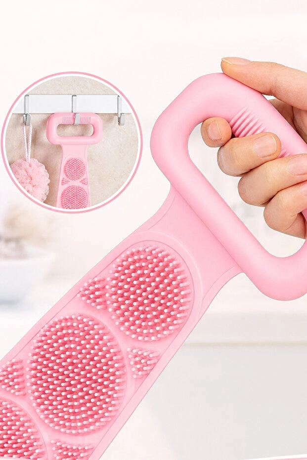 Toptan%20Banyo%20Sırt%20Kesesi%20|%20Çift%20Taraflı%20Silikon%20Duş%20Lifi%20Fırçası%2070%20cm