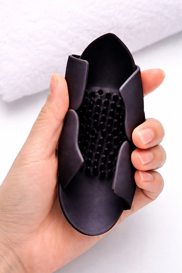 Toptan%20Lotus%20Sabun%20ve%20Sünger%20Tutacağı%20|%20Silikon%20Su%20Giderli%20Sabunluk