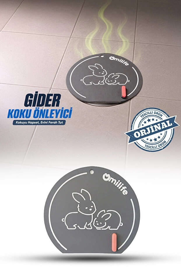 Toptan%20Silikon%20Gider%20Kapağı%20Ayıcık%20Tavşan%20Desenli%20Koku%20Önleyici
