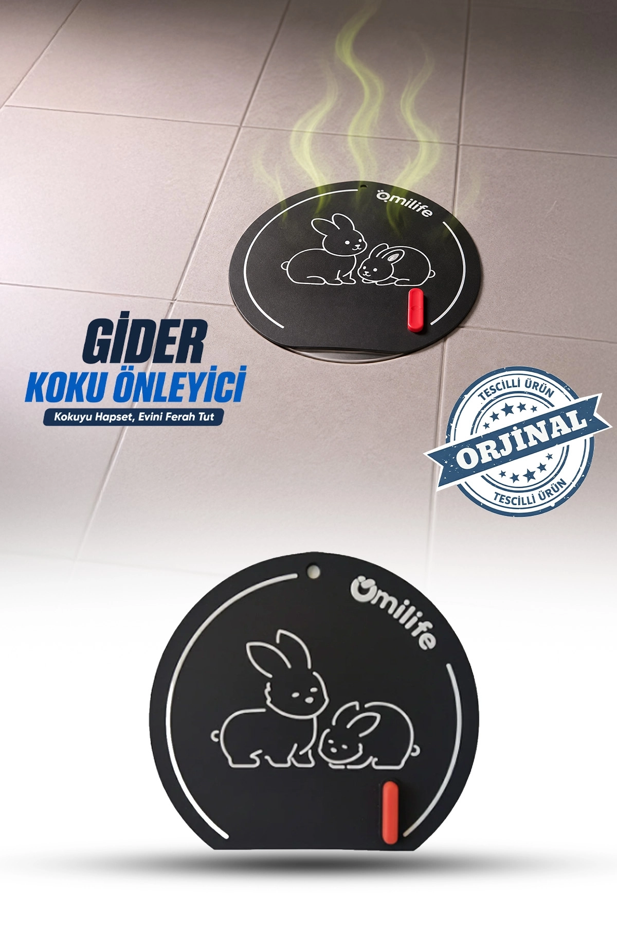 Toptan%20Silikon%20Gider%20Kapağı%20Ayıcık%20Tavşan%20Desenli%20Koku%20Önleyici