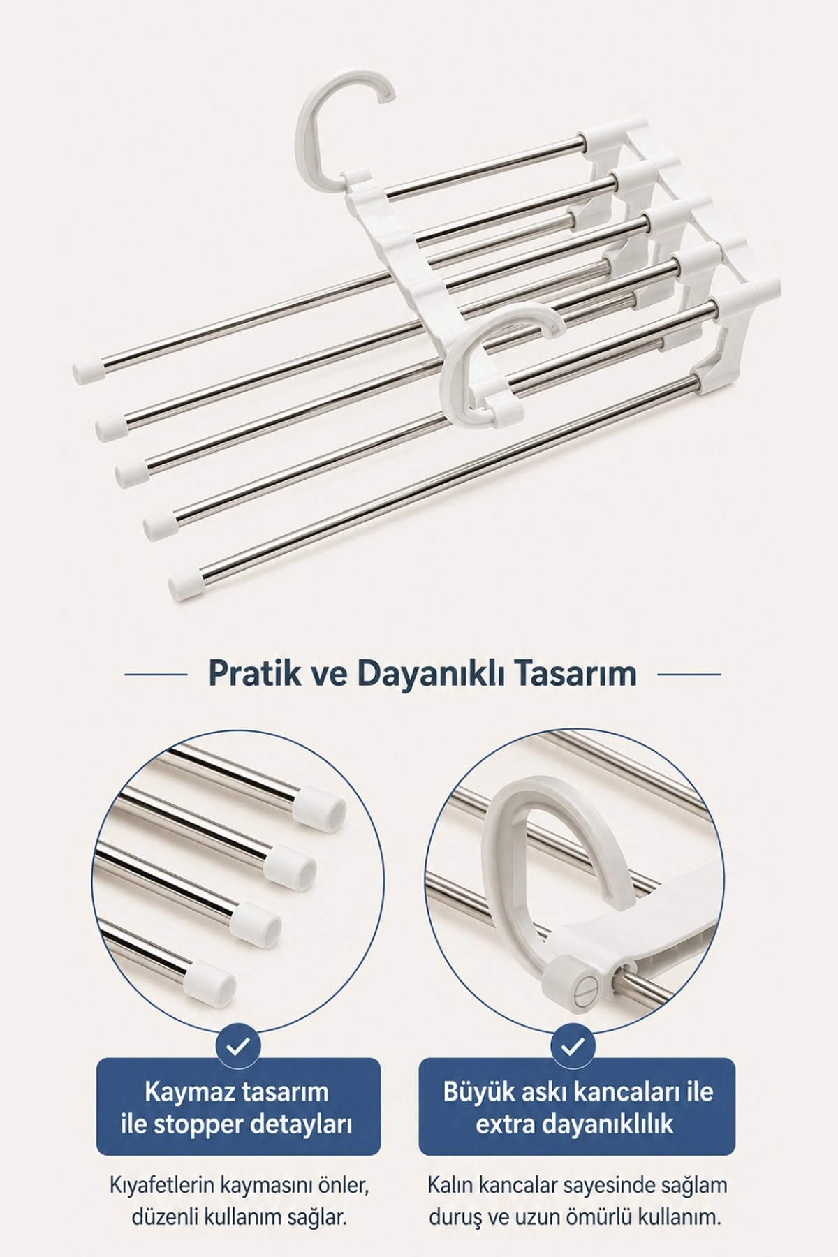 Toptan%20Hareketli%20Çoklu%20Pantolon%20Askısı%20|%20Kaymaz%20ve%20Yer%20Tasarruflu%20Metal%20Askı