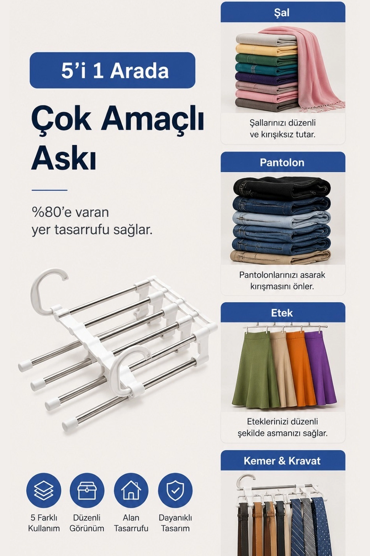 Toptan%20Hareketli%20Çoklu%20Pantolon%20Askısı%20|%20Kaymaz%20ve%20Yer%20Tasarruflu%20Metal%20Askı