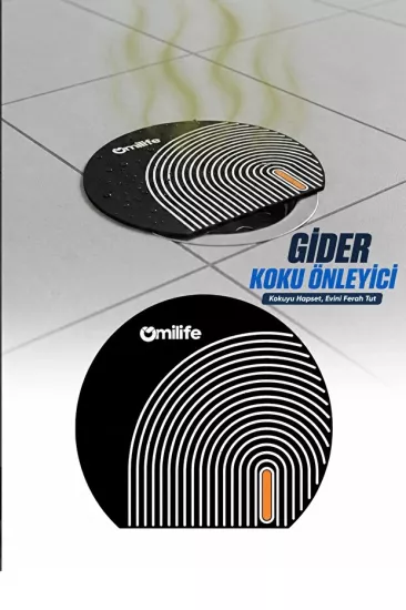 Toptan Oval Çizgili Gider Koku Önleyici | Silikon Gider Matı | İKONYA Plus