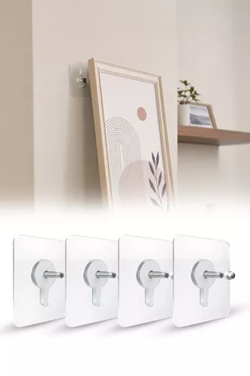 Toptan Kapı Arkası Askısı | Kendinden Yapışkanlı ve Vidalı 4’lü Askı | İKONYA Plus
