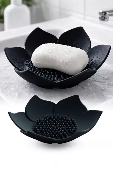 Toptan Lotus Sabun ve Sünger Tutacağı | Silikon Su Giderli Sabunluk | İKONYA Plus
