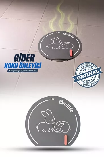 Toptan Silikon Gider Kapağı Ayıcık Tavşan Desenli | İKONYA Plus