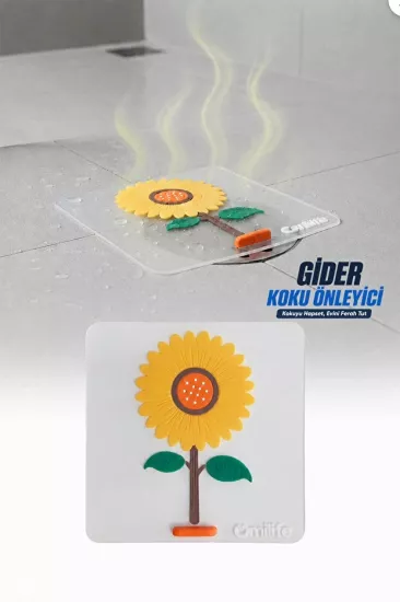 Toptan Ay Çiçeği Gider Koku Önleyici | Silikon Gider Matı | İKONYA Plus