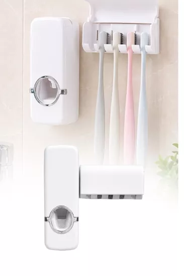 Toptan Diş Macunu ve Fırça Tutucu | Yapışkanlı Banyo Organizer | İKONYA Plus