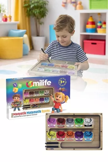 Toptan Manyetik Sayma ve Eşleştirme Labirenti | Ahşap Montessori Oyuncağı | İKONYA Plus