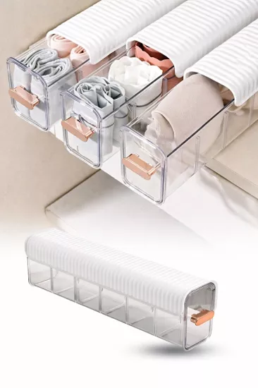 Toptan 6 Bölmeli Çekmece Organizer | Sürgülü Dolap İçi Düzenleyici | İKONYA Plus